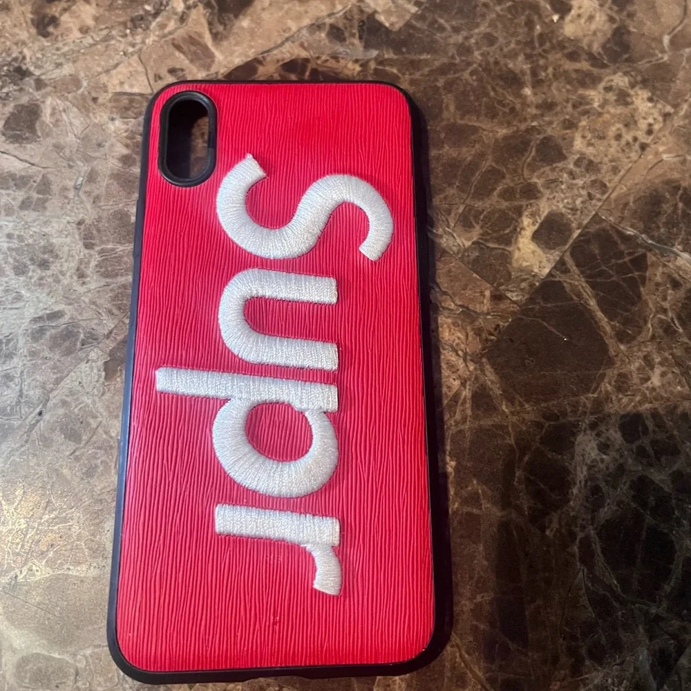 “Supr” Supreme iPhone XS case
